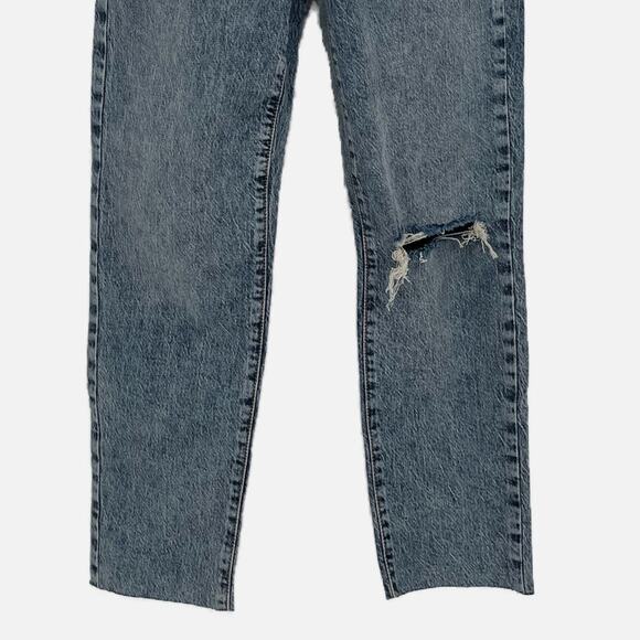 New Look Tori Mom Denim Jean in Mid Blue Size 2 - Picture 3 of 15